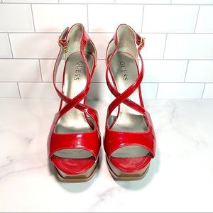 Red Guess Heels 👠
